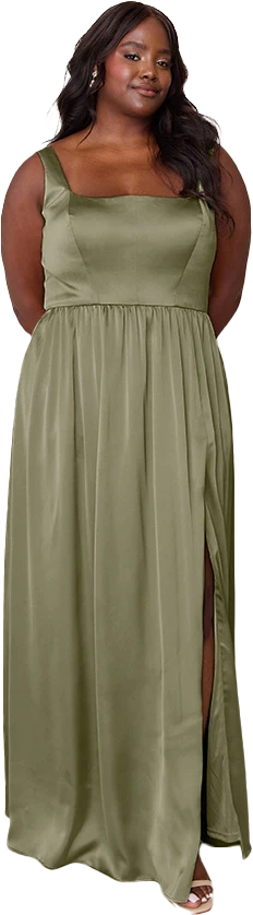 Whitney Satin Dress | Made To Order - Image 215