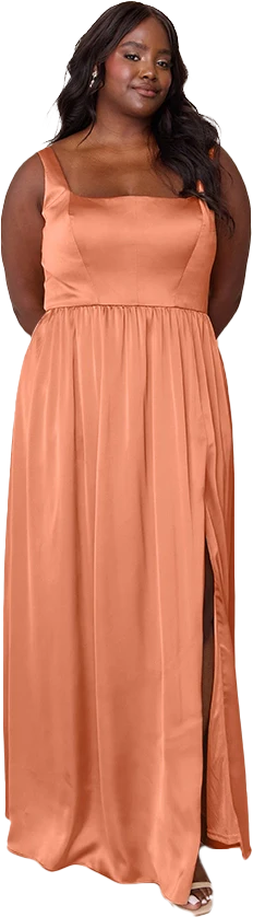 Whitney Satin Dress | Made To Order - Image 230