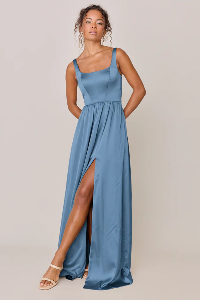 Whitney Satin Dress | Made To Order - Image 241