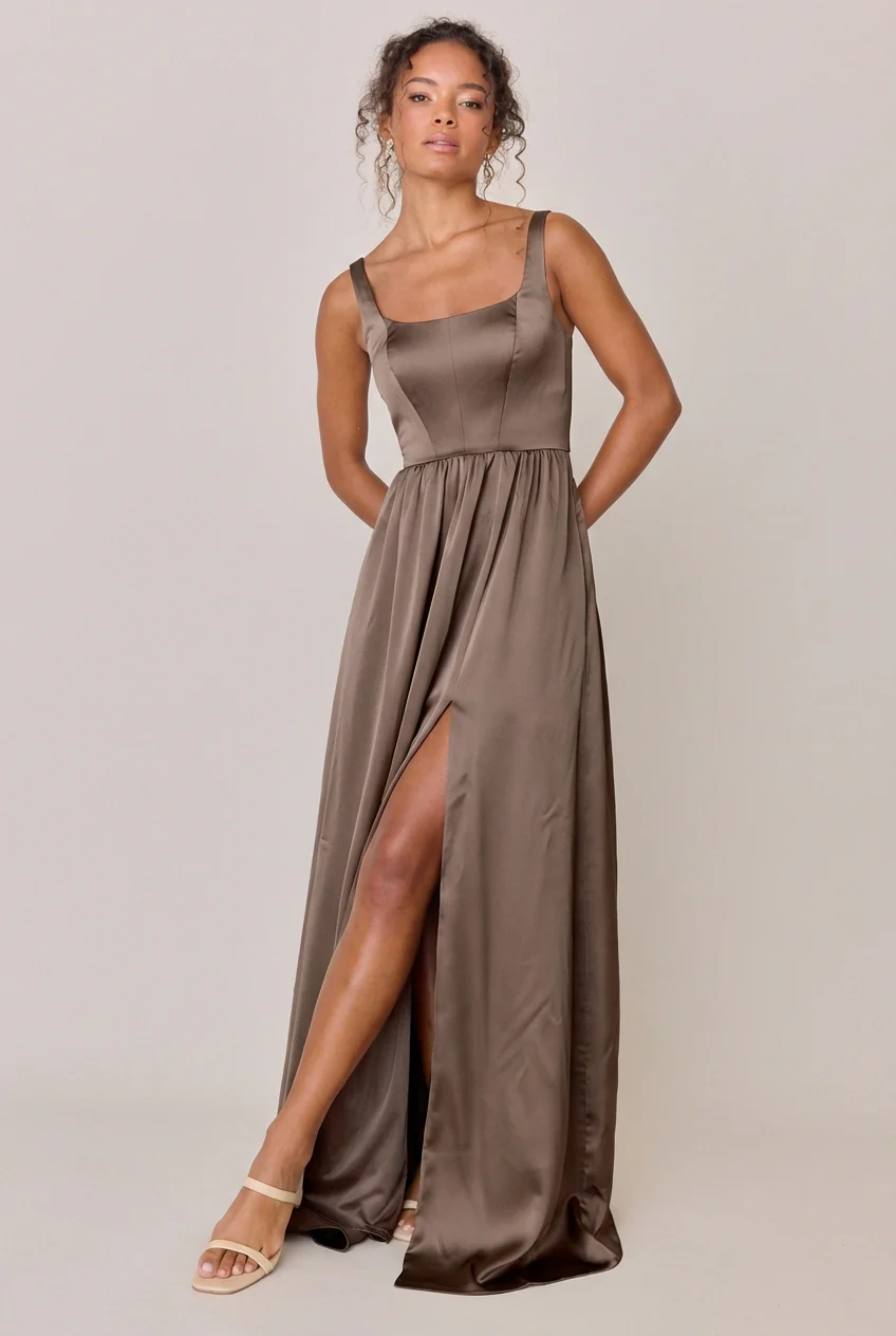 Whitney Satin Dress | Made To Order - Image 246