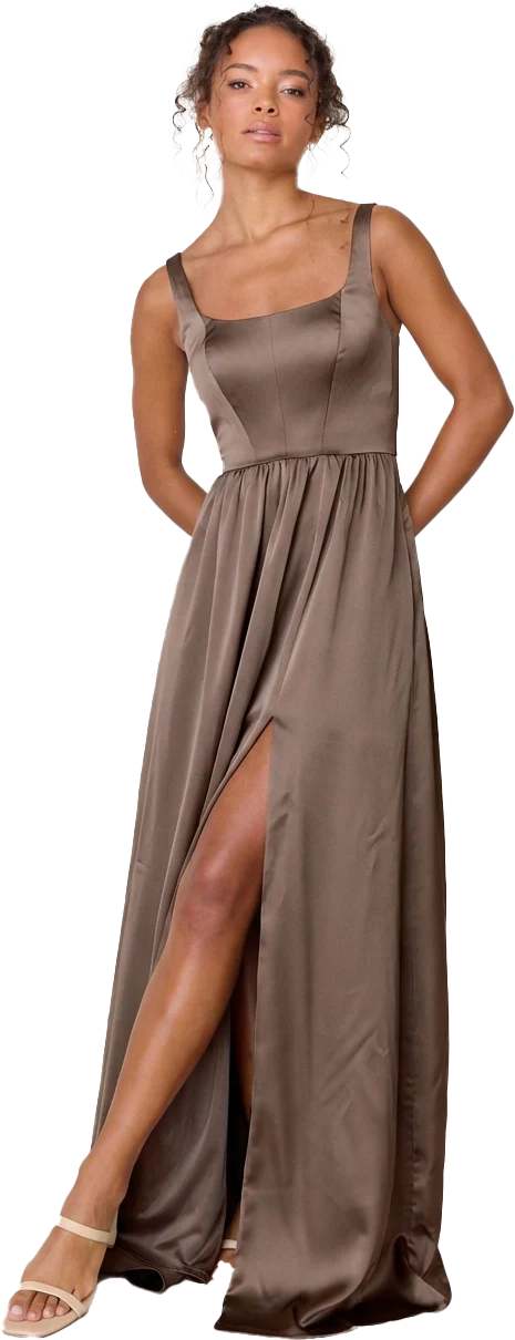 Whitney Satin Dress | Made To Order - Image 248