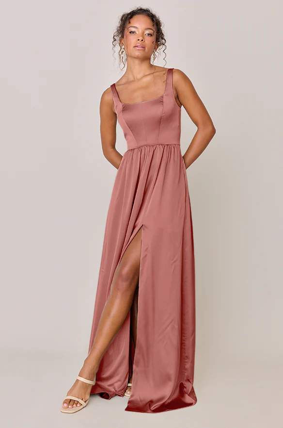 Whitney Satin Dress | Made To Order - Image 37