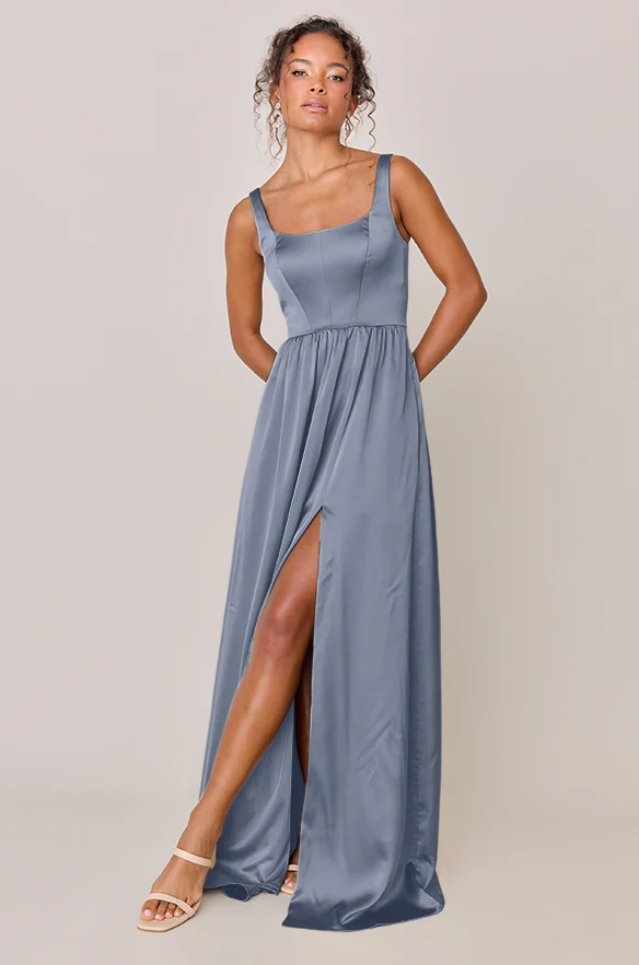 Whitney Satin Dress | Made To Order - Image 53