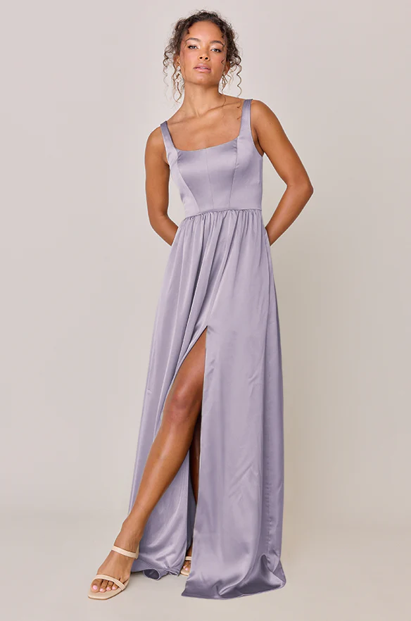 Whitney Satin Dress | Made To Order - Image 80