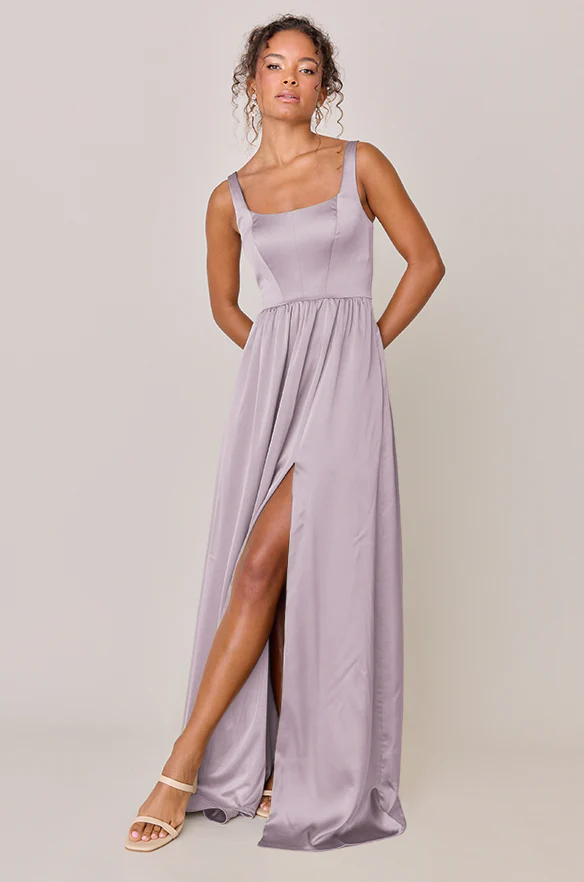 Whitney Satin Dress | Made To Order - Image 84