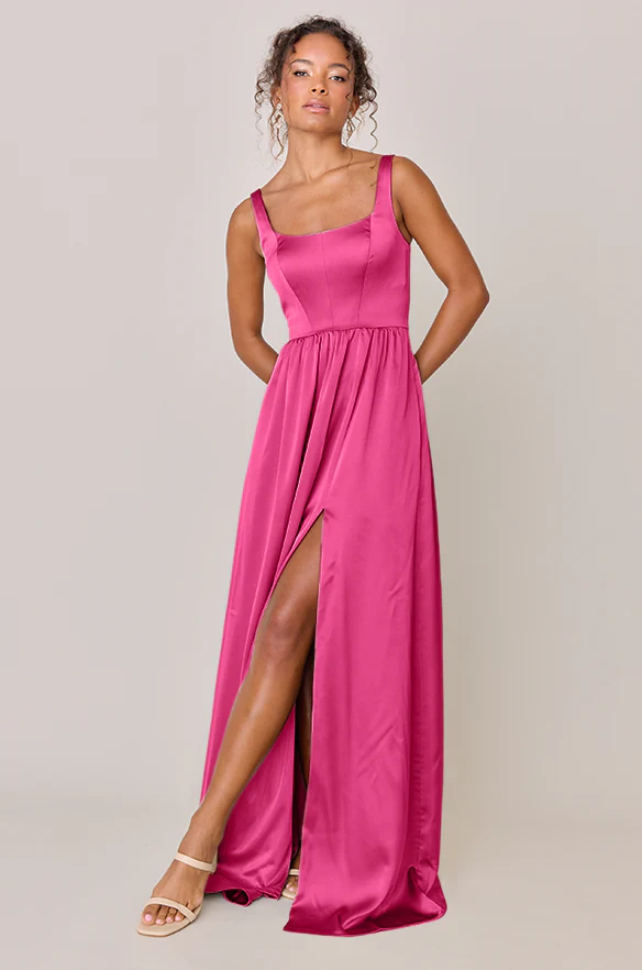 Whitney Satin Dress | Made To Order - Image 92
