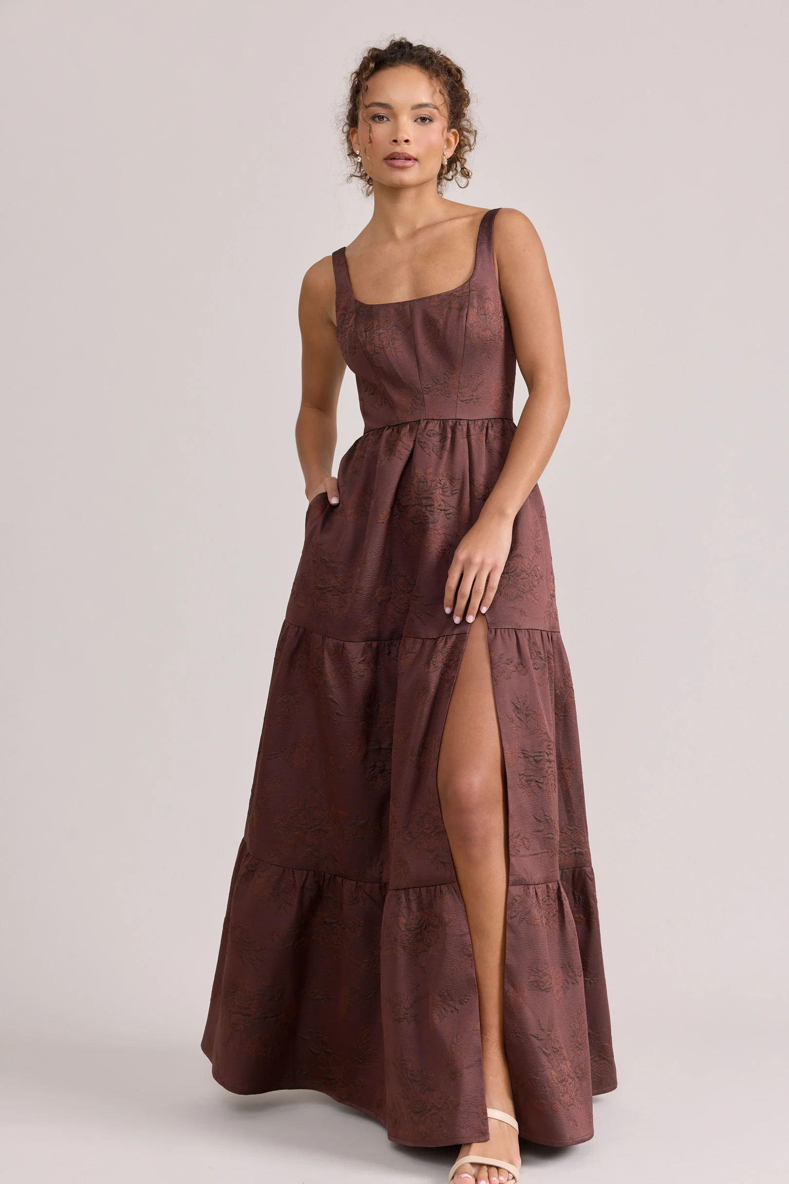 Winslet Jacquard Dress | Made To Order - Image 44