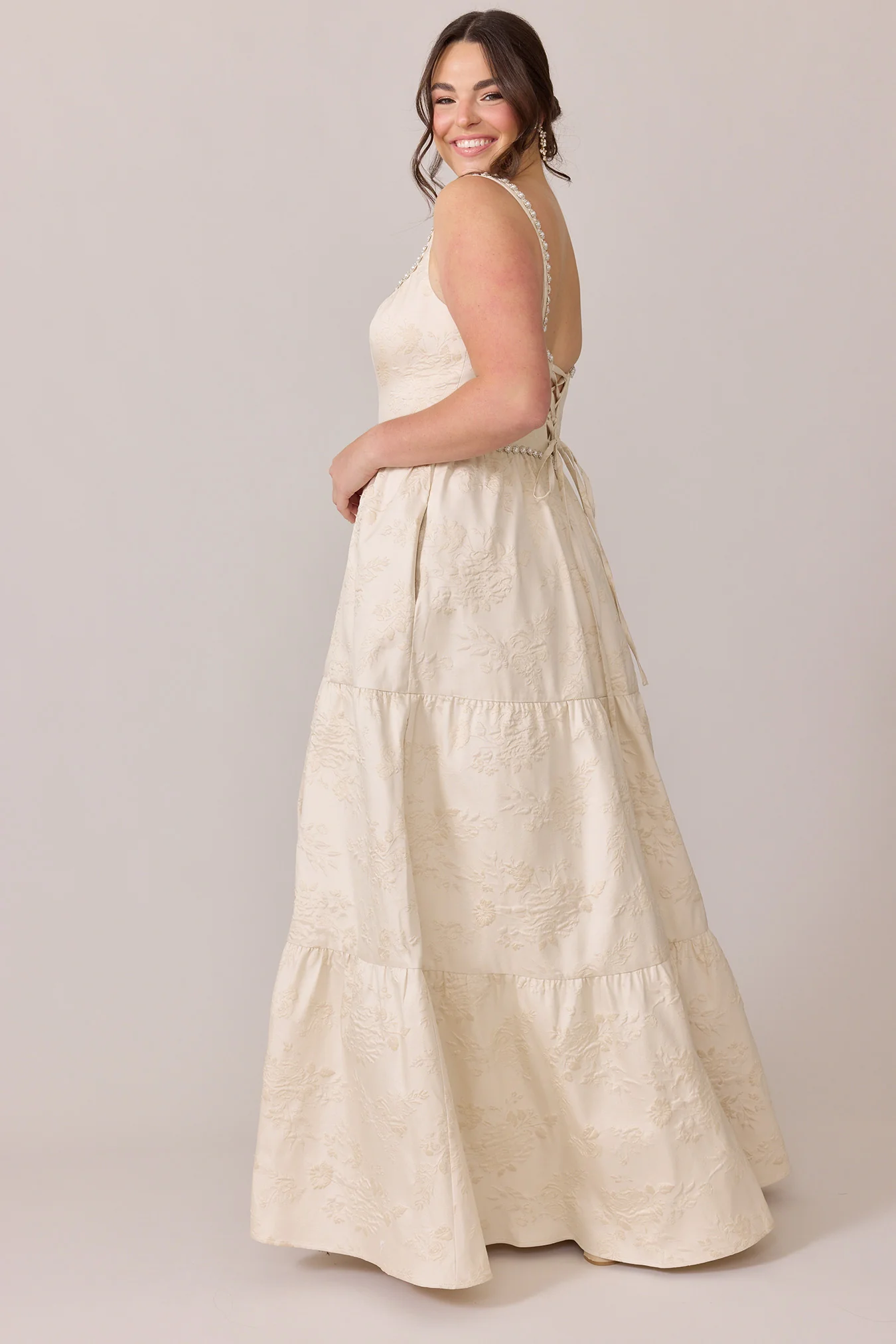 Winslet Luxe Jacquard Dress | Made To Order - Image 20