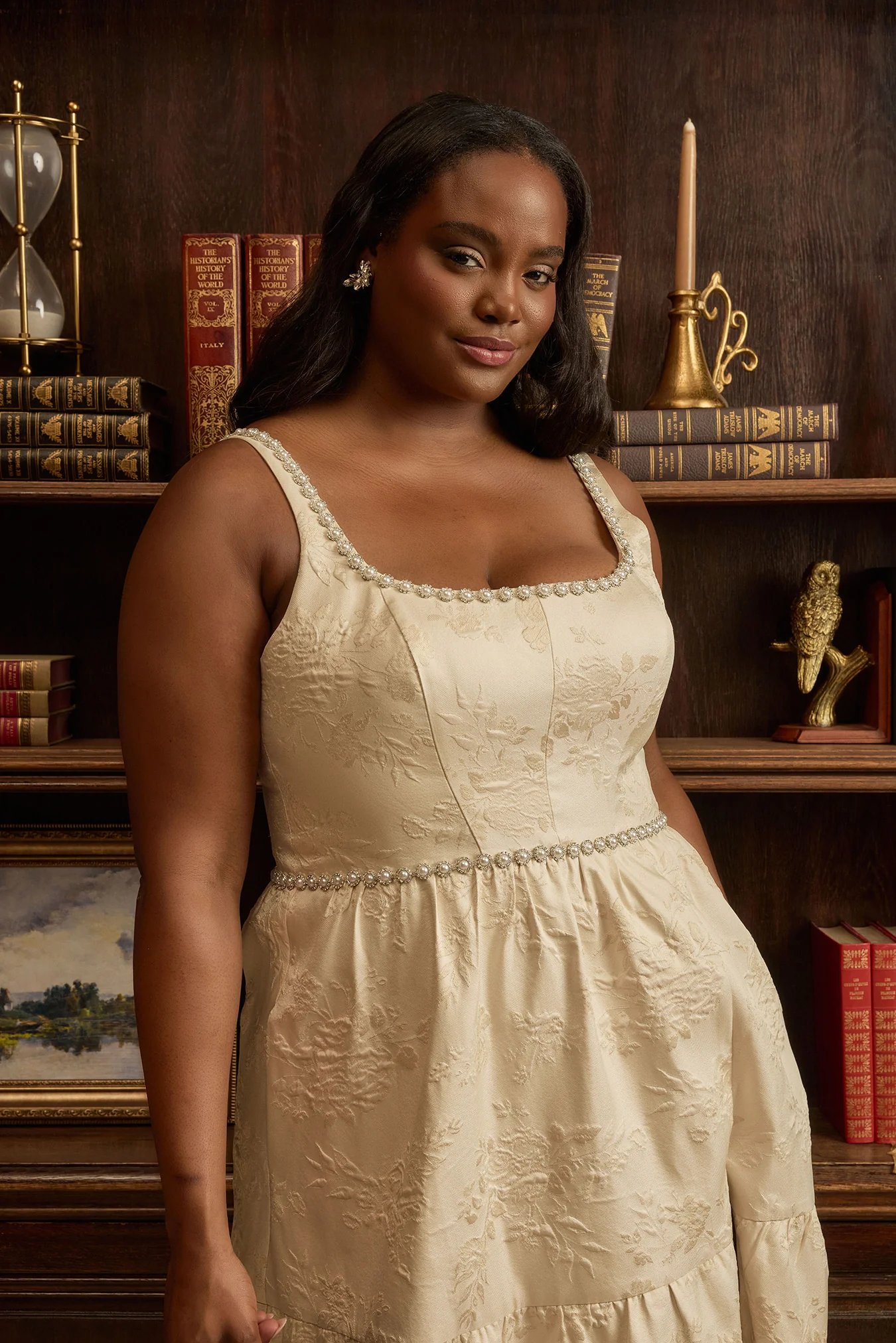 Winslet Luxe Jacquard Dress | Made To Order - Image 26