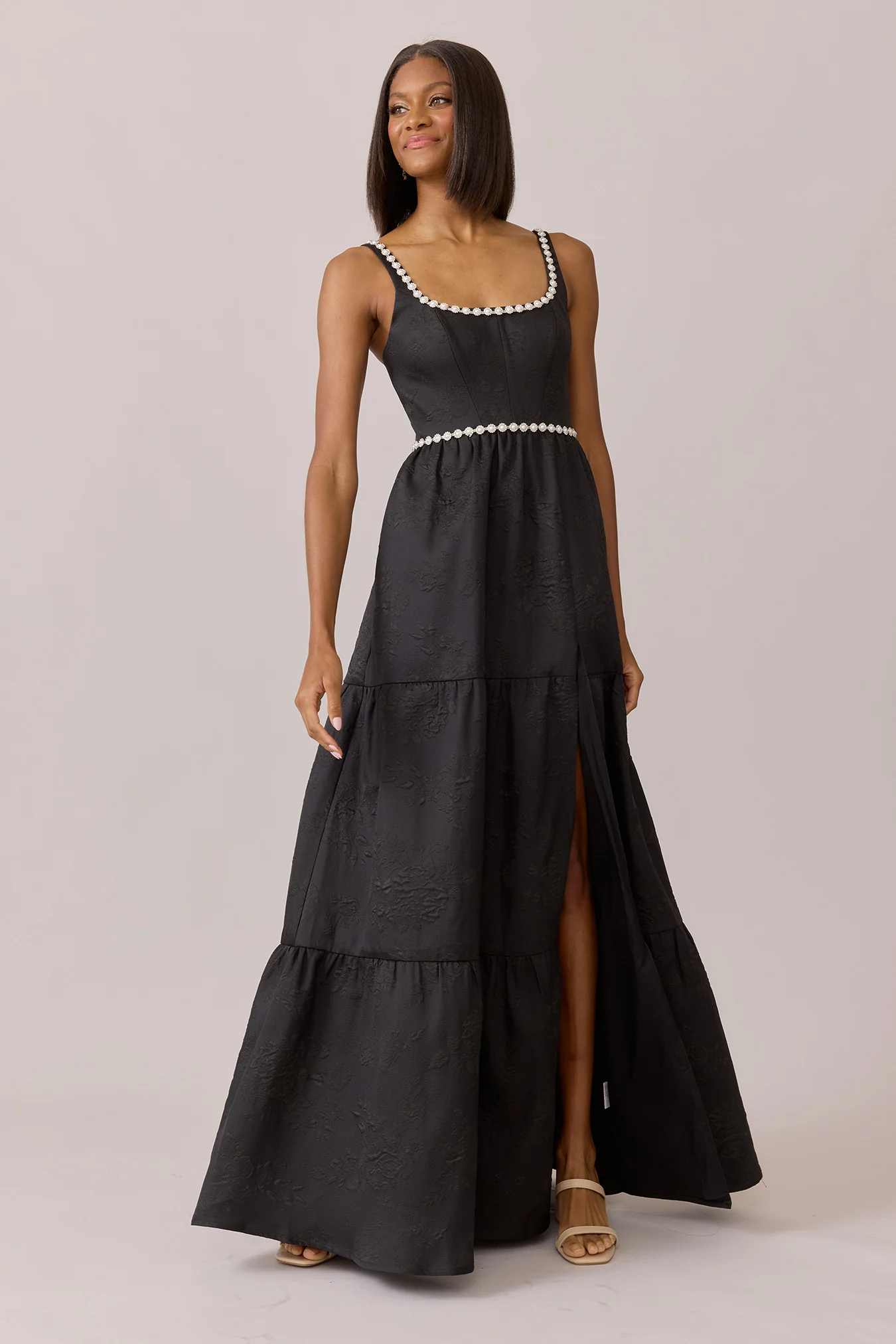 Winslet Luxe Jacquard Dress | Made To Order - Image 3