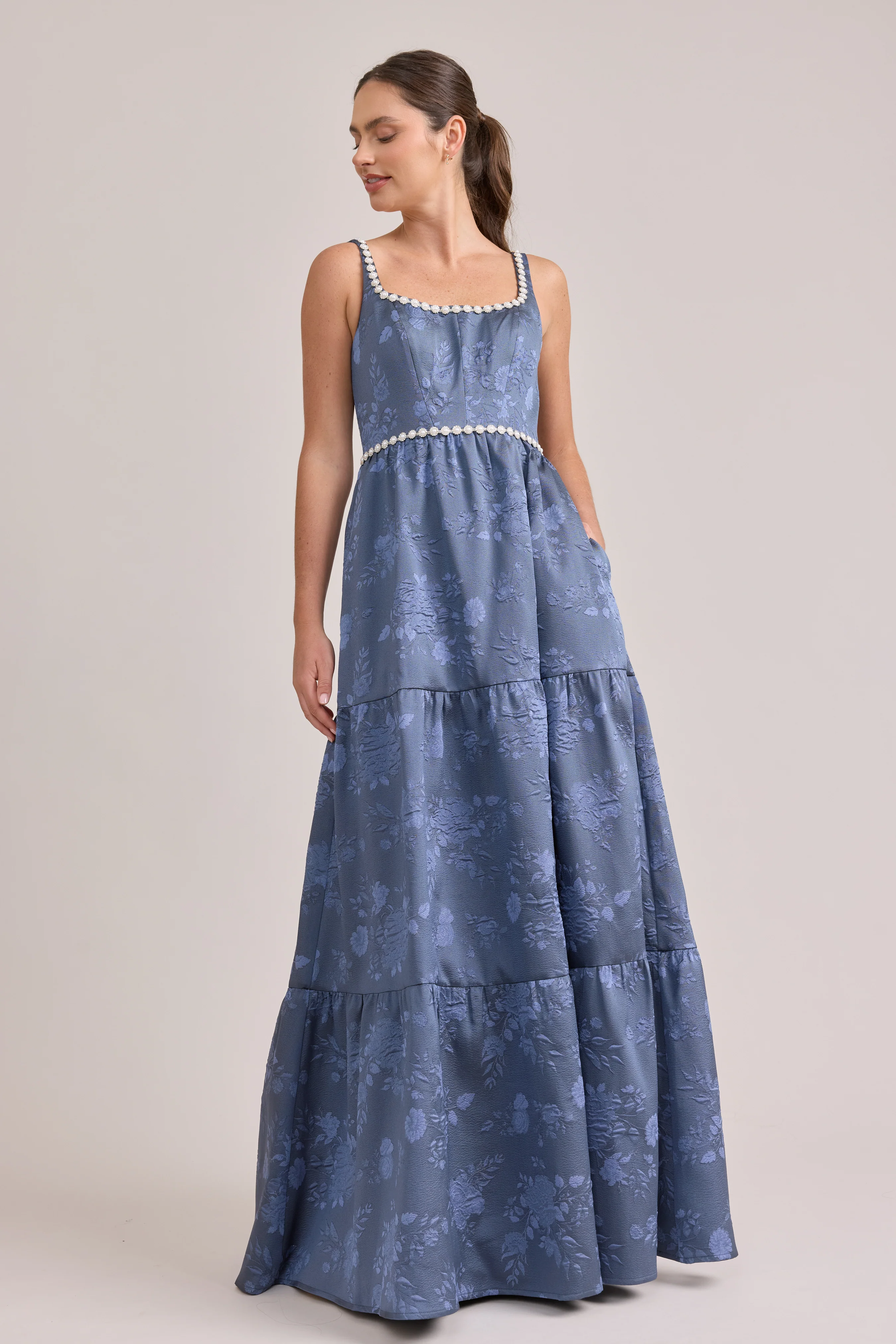Winslet Luxe Jacquard Dress | Made To Order - Image 38